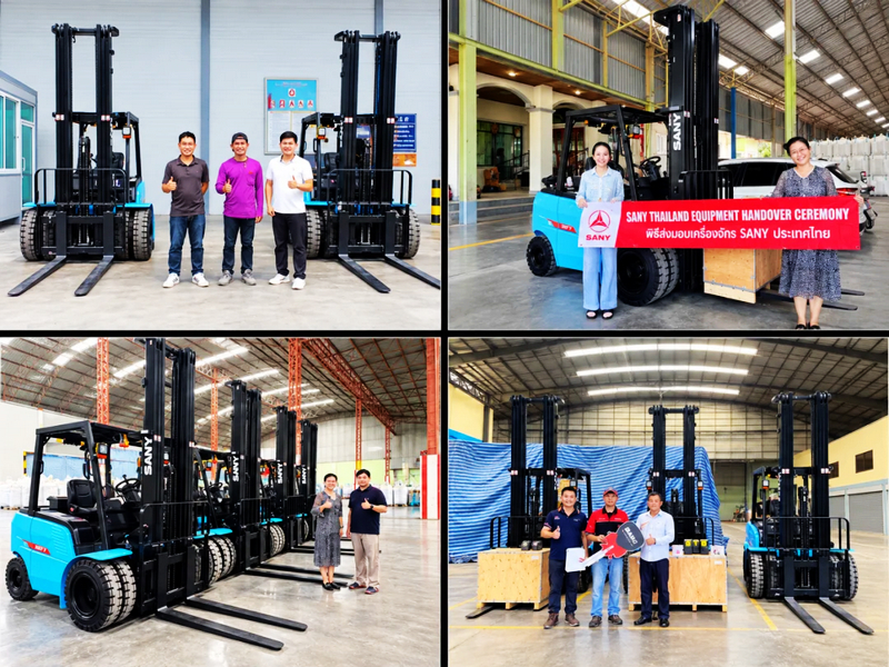 SANY Delivers 80 Electric Forklifts to 31 Rice Mills in Thailand