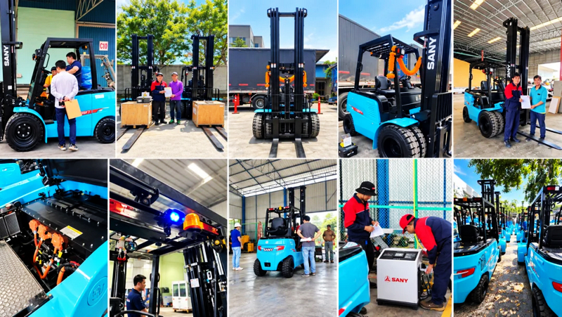 SANY Delivers 80 Electric Forklifts to 31 Rice Mills in Thailand